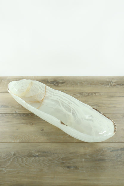 Onyx Bowl Canoe - Expert Wholesale and Supplier of Wholesale Crystals & Bulk Gemstones, ["Bowls","canoe","large","Mexico","onyx"]