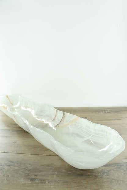 Onyx Bowl Canoe (43 in.) - Expert Supplier of Wholesale Crystals & Bulk Gemstones