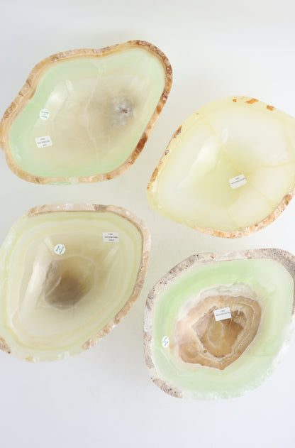 Onyx Bowls (4 Pieces) - Expert Wholesale and Supplier of Wholesale Crystals & Bulk Gemstones, ["Bowls","Mexico","onyx"]