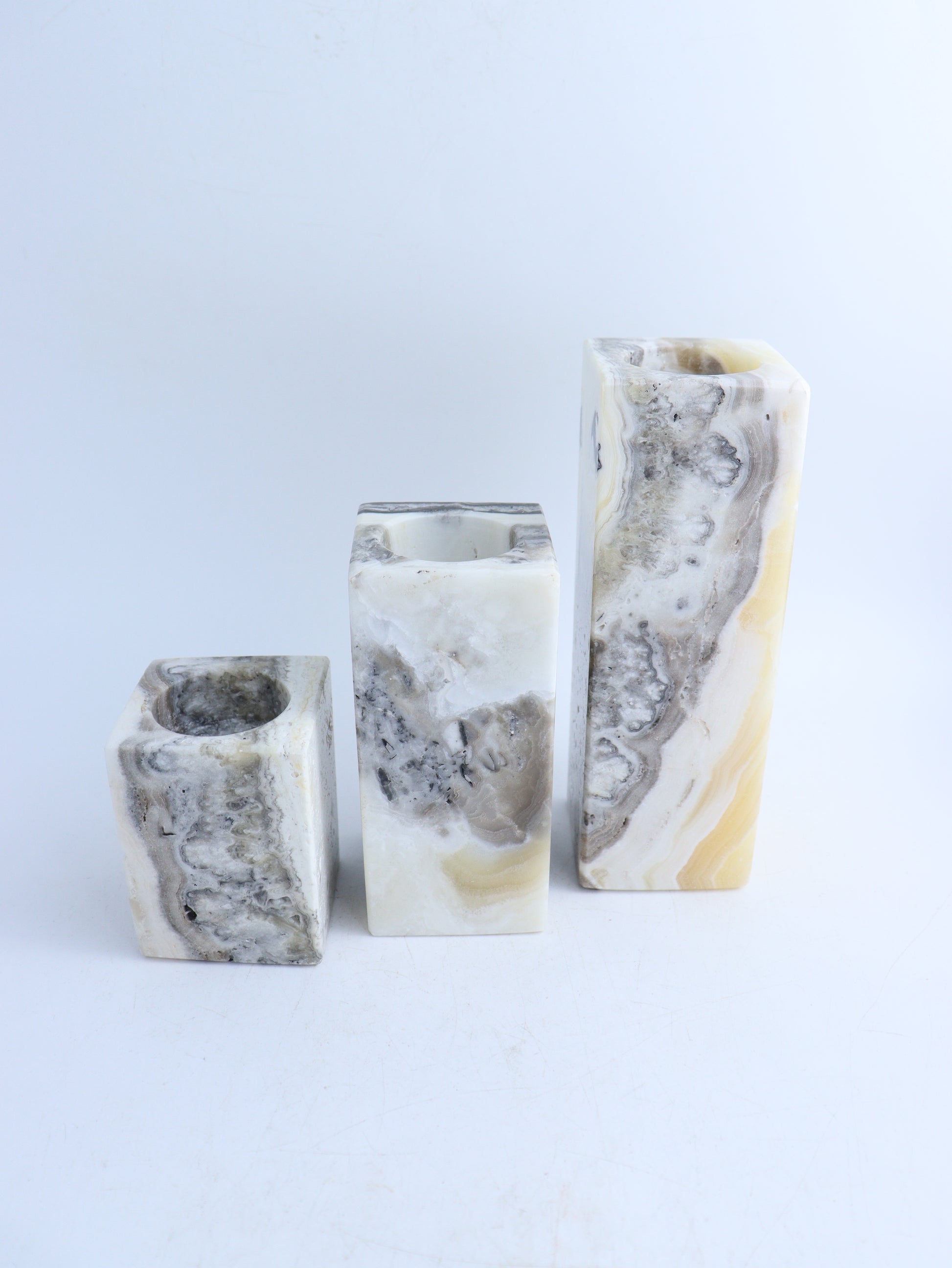 Onyx Candle Holder (Two Sets) - Mi Esperanza Minerals