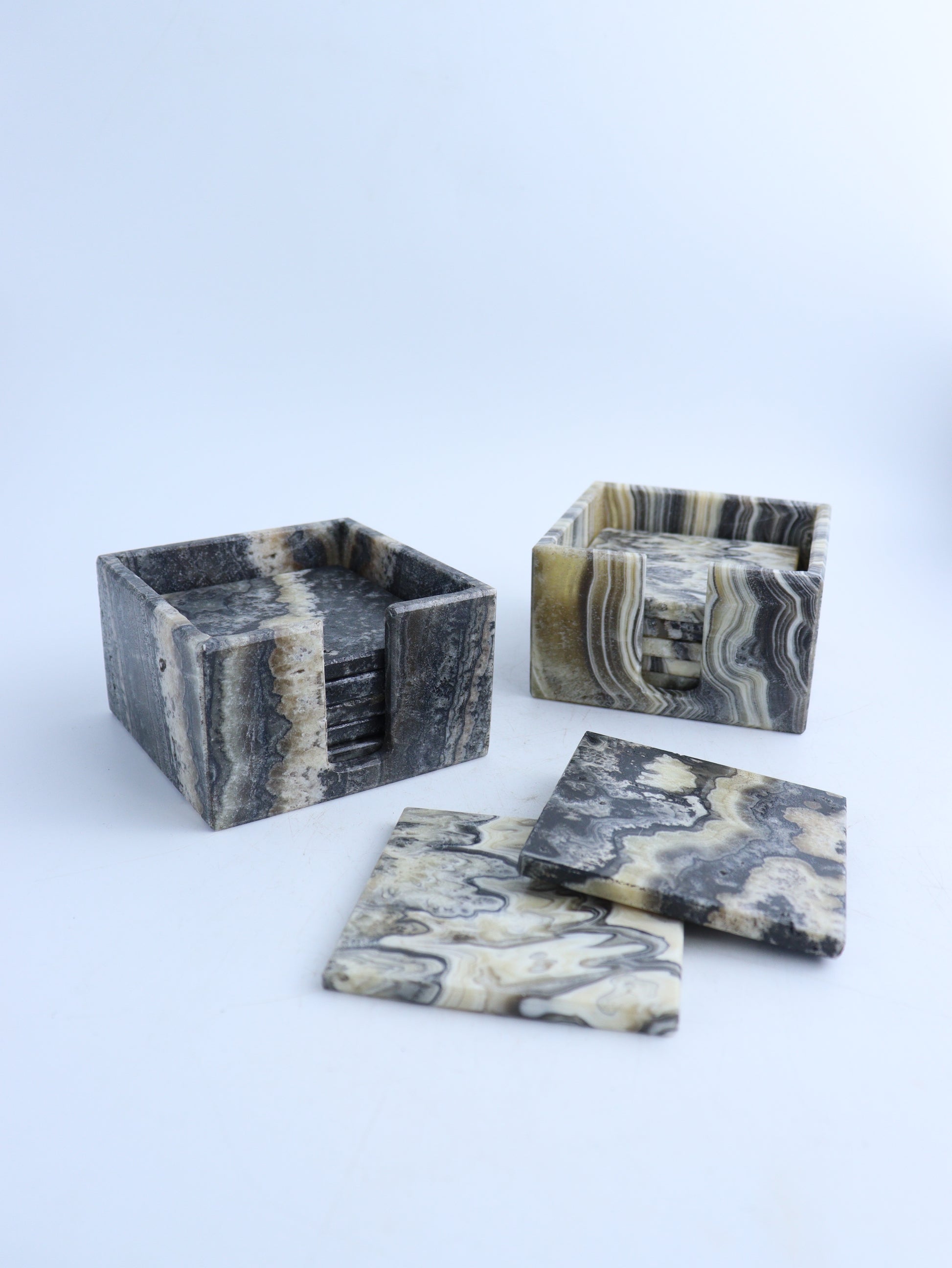 Onyx Coasters (Two Sets) - Mi Esperanza Minerals