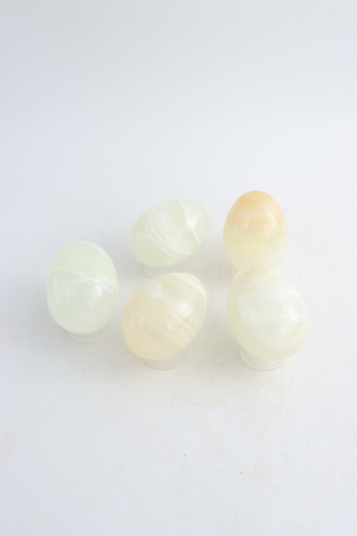 White Onyx Egg Set