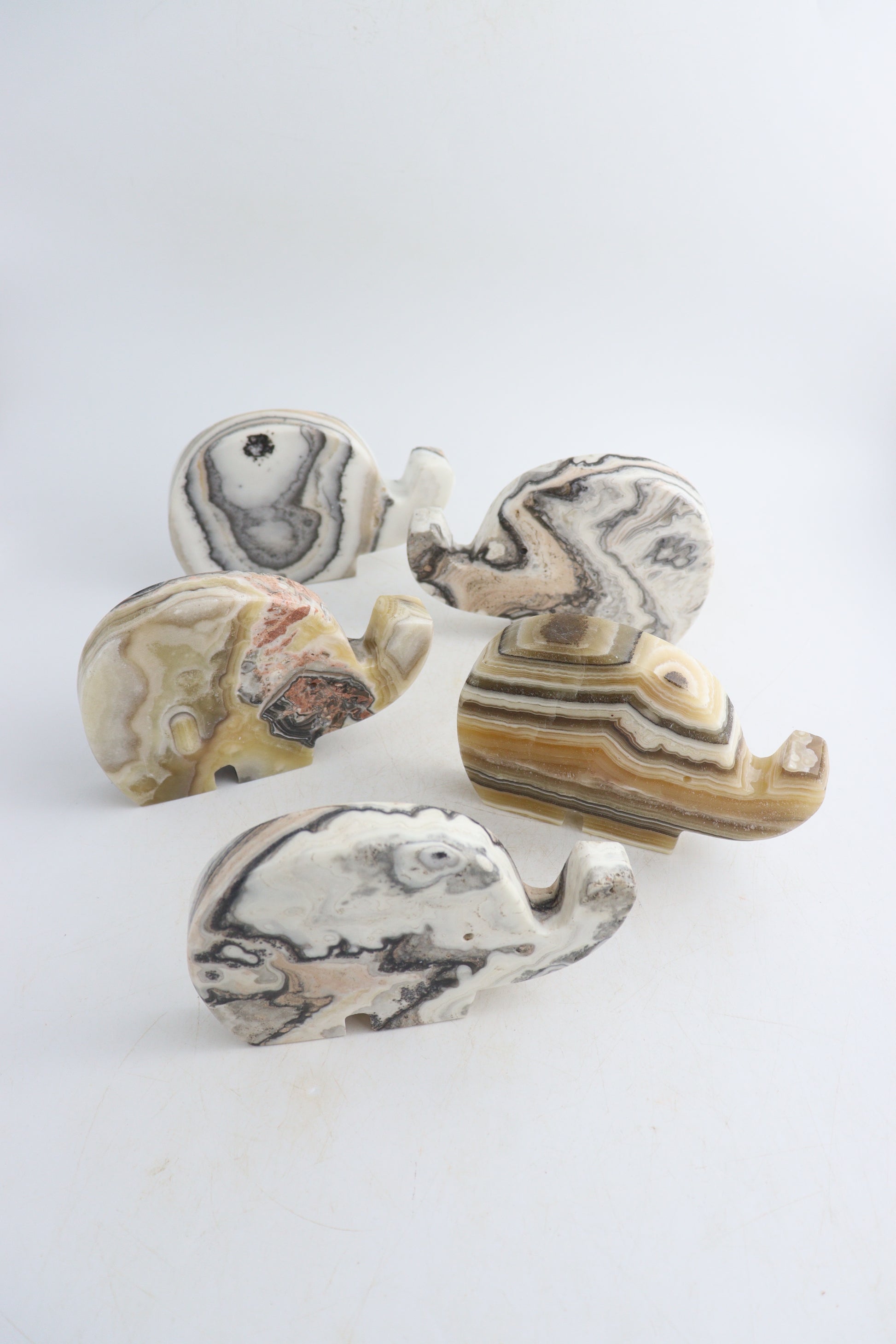 Onyx Elephants - Expert Wholesale and Supplier of Wholesale Crystals & Bulk Gemstones, ["Animal Carvings","Mexico","onyx"]