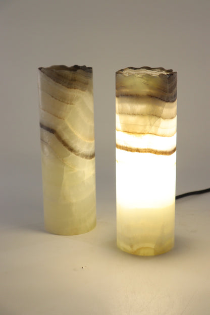 Onyx Lamp Pair - Expert Supplier of Wholesale Crystals & Bulk Gemstones