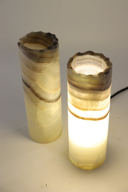 Onyx Lamp Pair - Expert Supplier of Wholesale Crystals & Bulk Gemstones