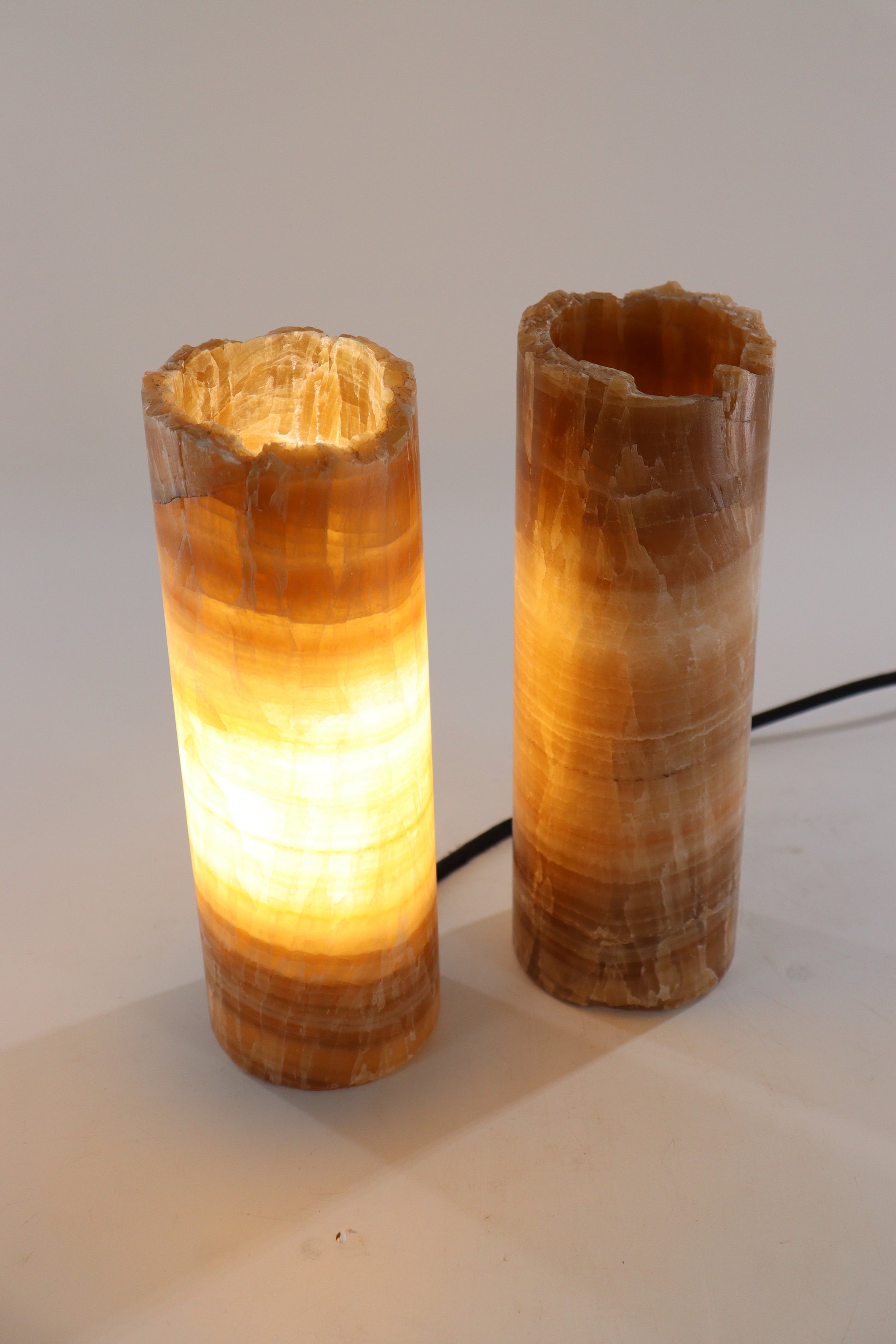 Onyx Lamp Pair - Expert Supplier of Wholesale Crystals & Bulk Gemstones
