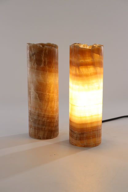 Onyx Lamp Pair - Expert Supplier of Wholesale Crystals & Bulk Gemstones