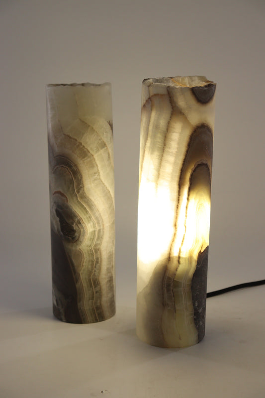 Onyx Lamp Pair