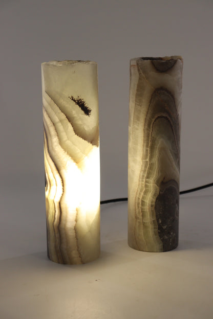 Onyx Lamp Pair