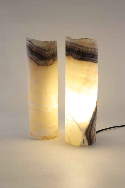 Onyx Lamp Pair - Expert Supplier of Wholesale Crystals & Bulk Gemstones