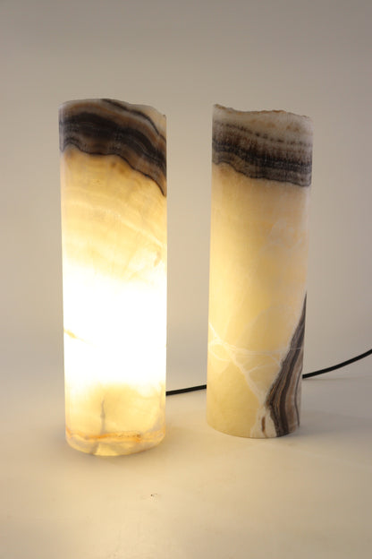 Onyx Lamp Pair - Expert Supplier of Wholesale Crystals & Bulk Gemstones