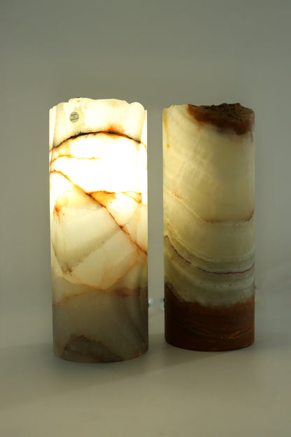 Onyx Lamp Pair