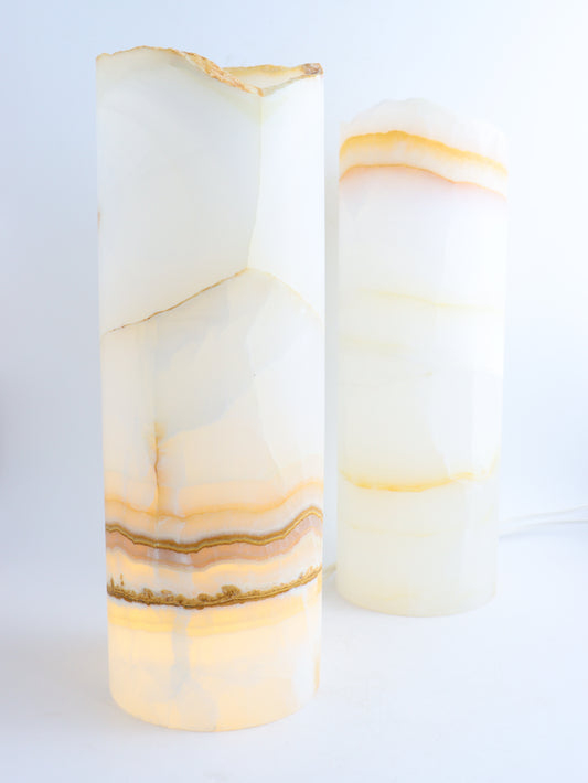 Onyx Lamps Set Of 2 - Mi Esperanza Minerals