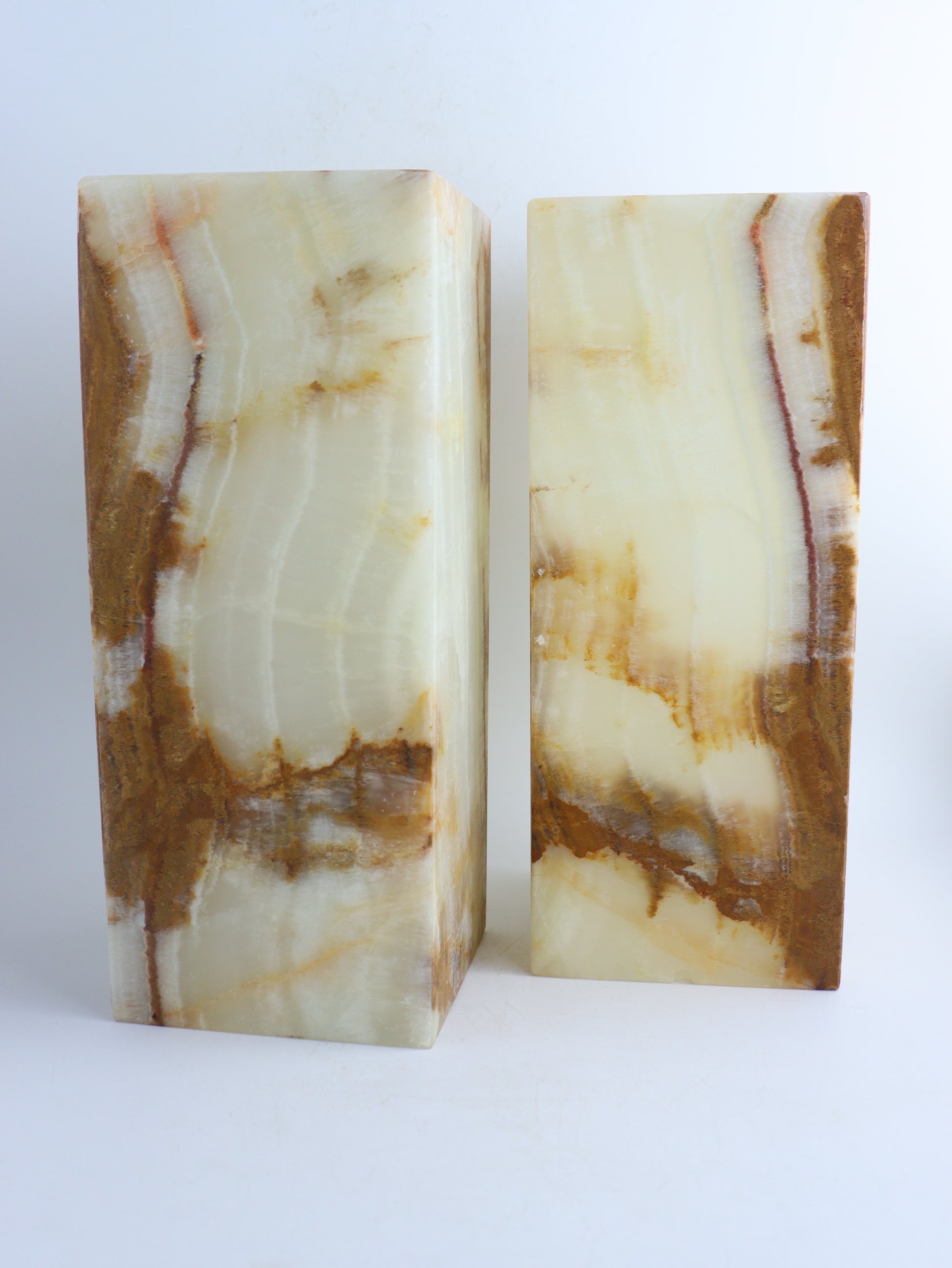 Onyx Rectanlge Lamps Set Of 2 - Expert Supplier of Wholesale Crystals & Bulk Gemstones