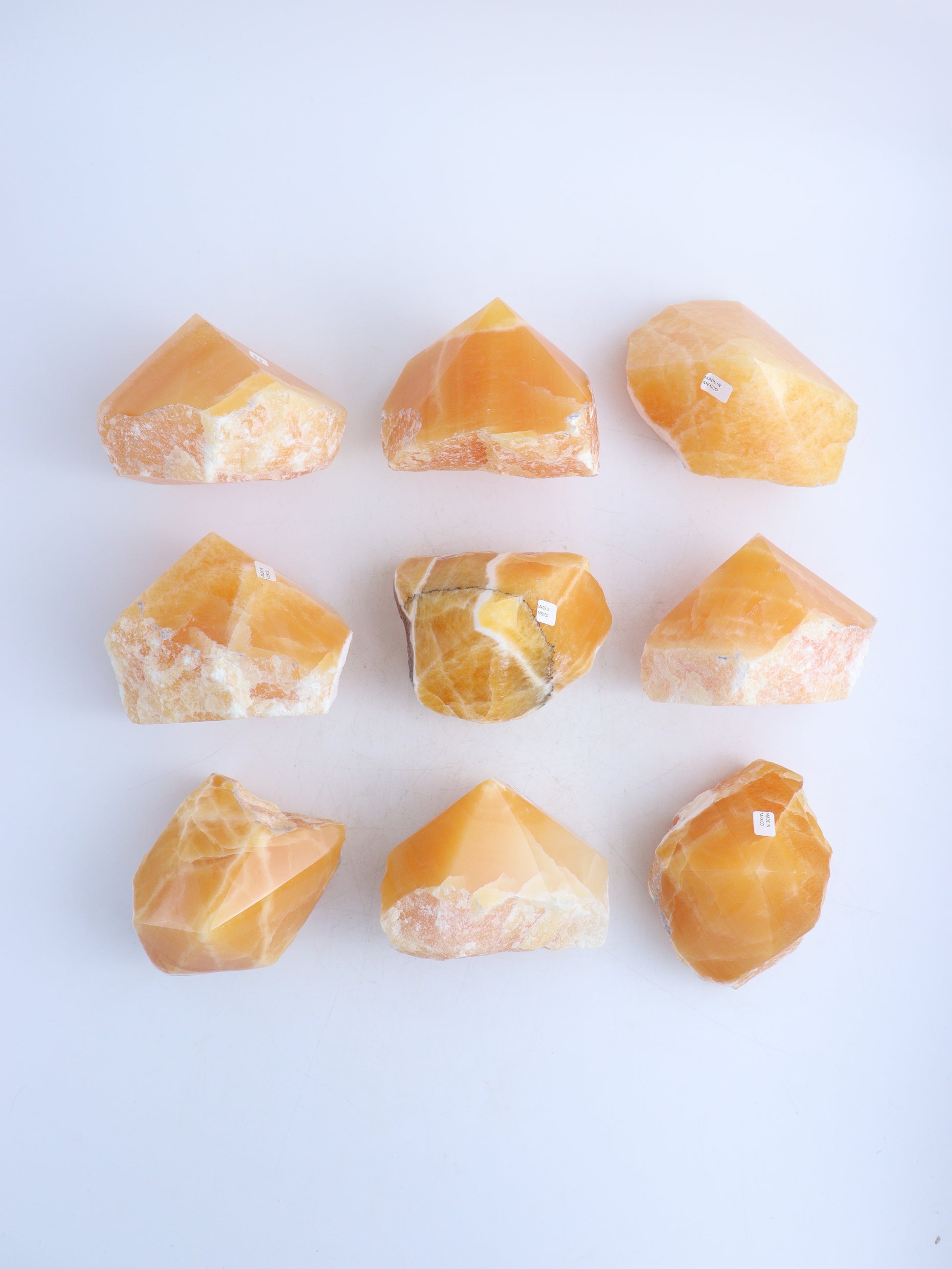 Orange Calcite Polished Tip - Expert Wholesale and Supplier of Wholesale Crystals & Bulk Gemstones, ["Calcite","Polished Tip"]