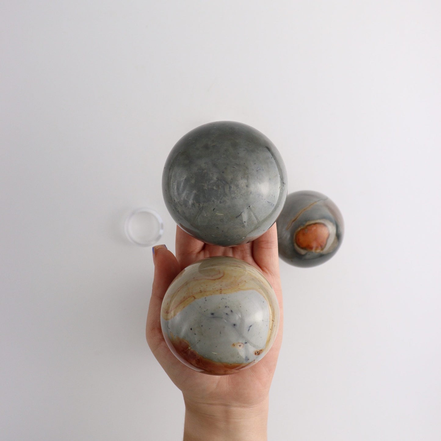 Polychrome Jasper Spheres Set of 4 - Expert Supplier of Wholesale Crystals & Bulk Gemstones