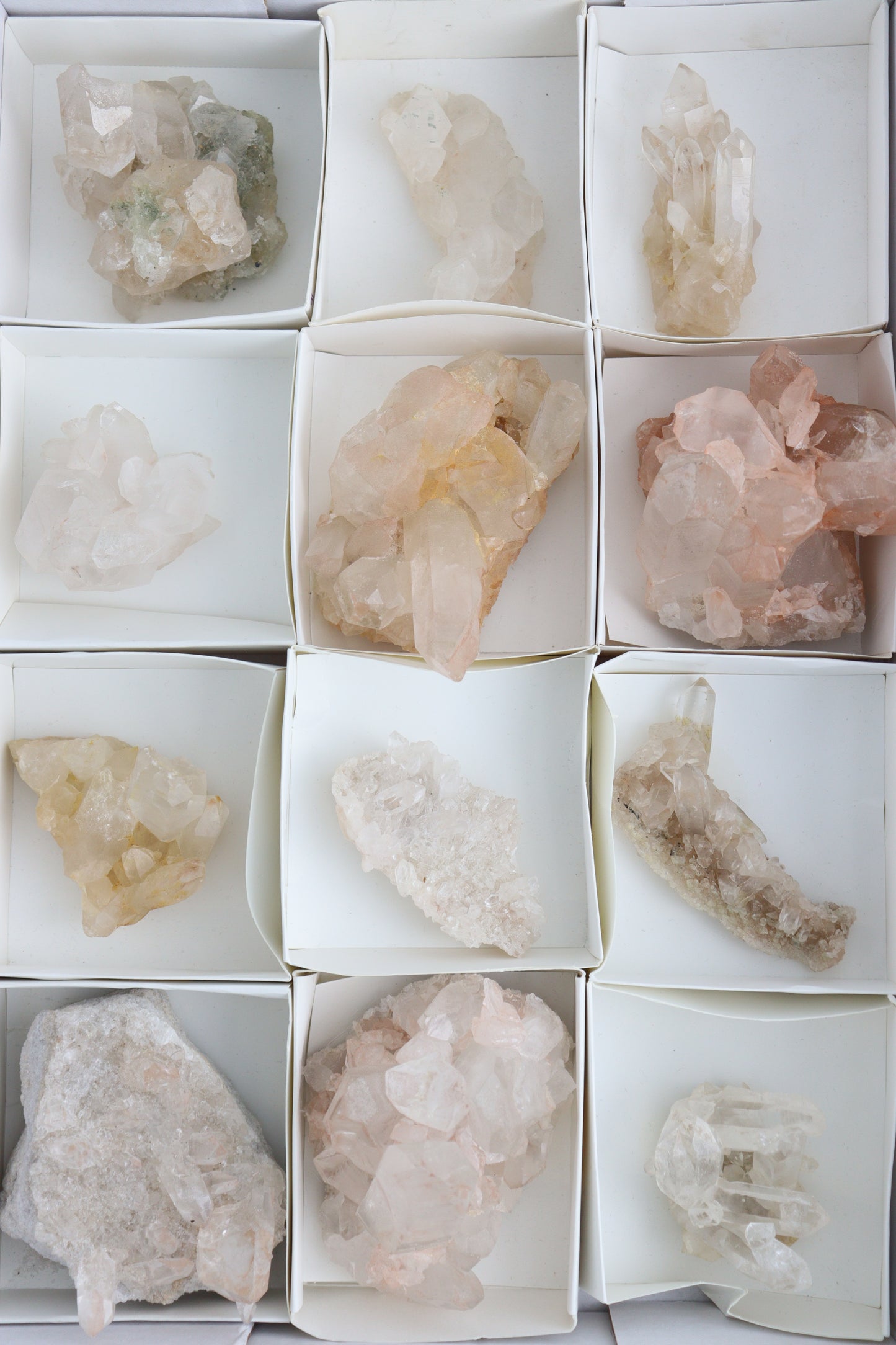 Pink Lemurian Clusters