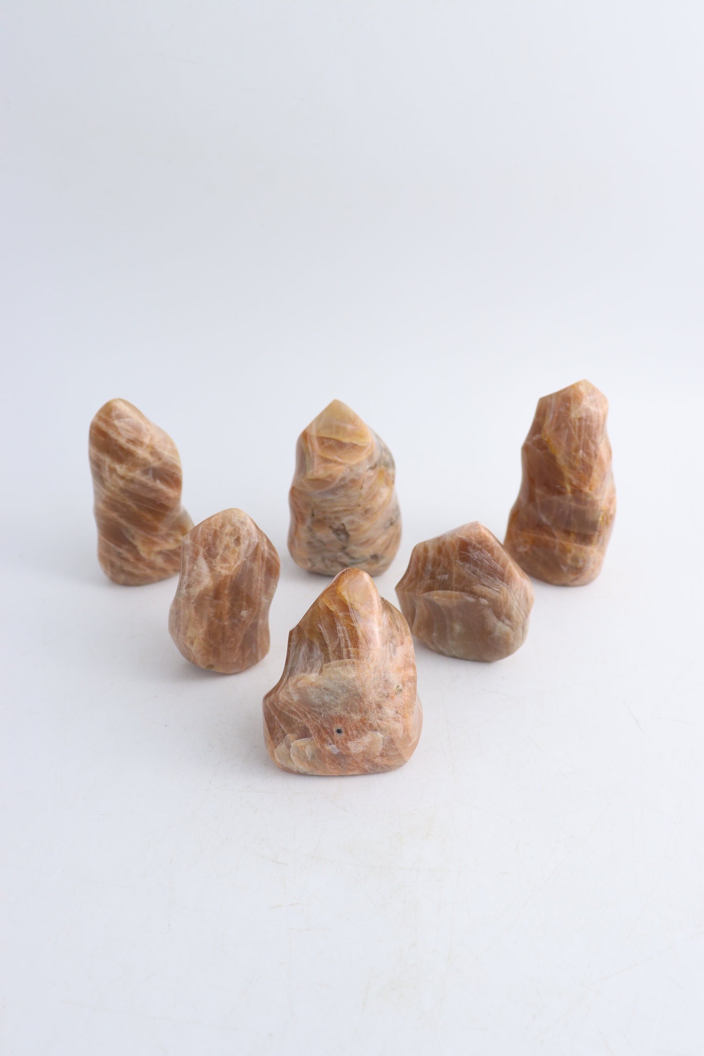 Peach Moonstone Flames - Expert Wholesale and Supplier of Wholesale Crystals & Bulk Gemstones, ["flames","Madagascar","Peach Moonstone"]