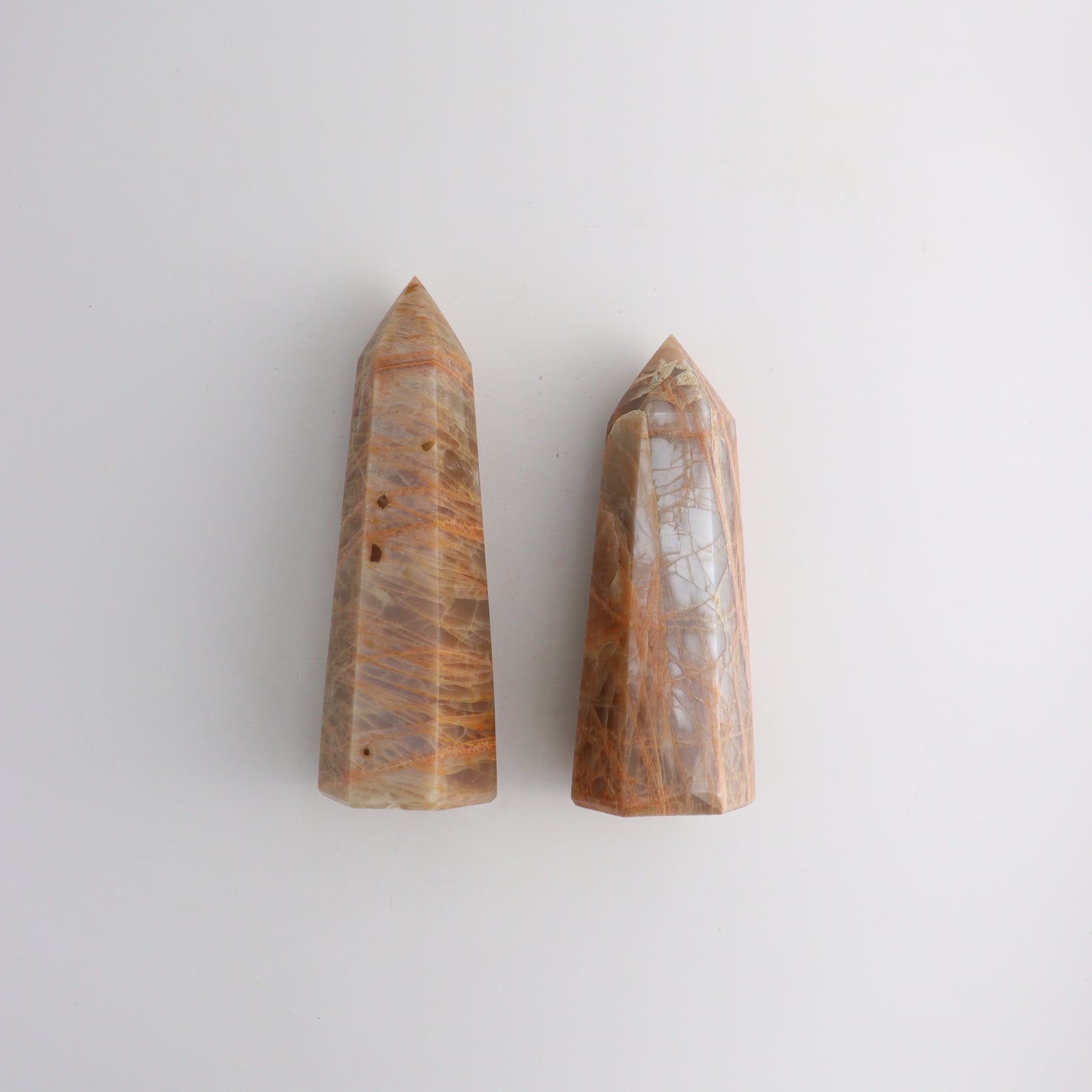 Peach Moonstone Towers - Expert Wholesale and Supplier of Wholesale Crystals & Bulk Gemstones, ["Madagascar","Peach Moonstone","Towers"]