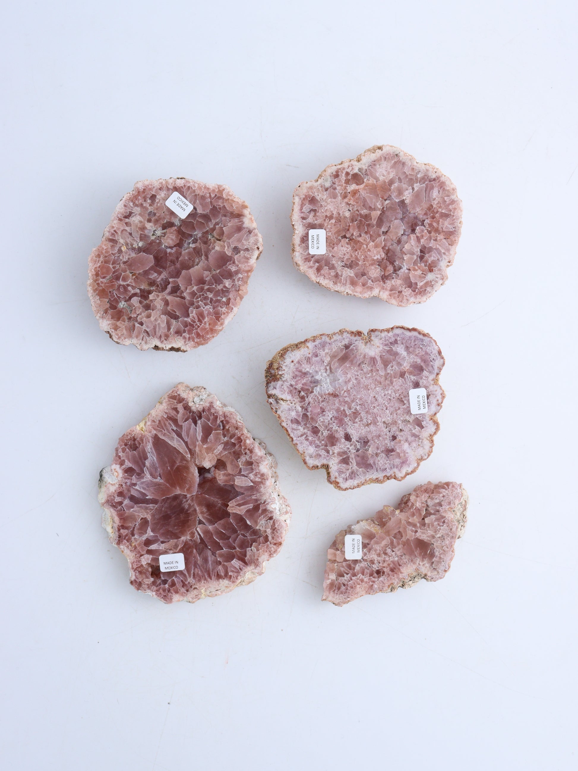 Pink Amethyst Slices - Mi Esperanza Minerals