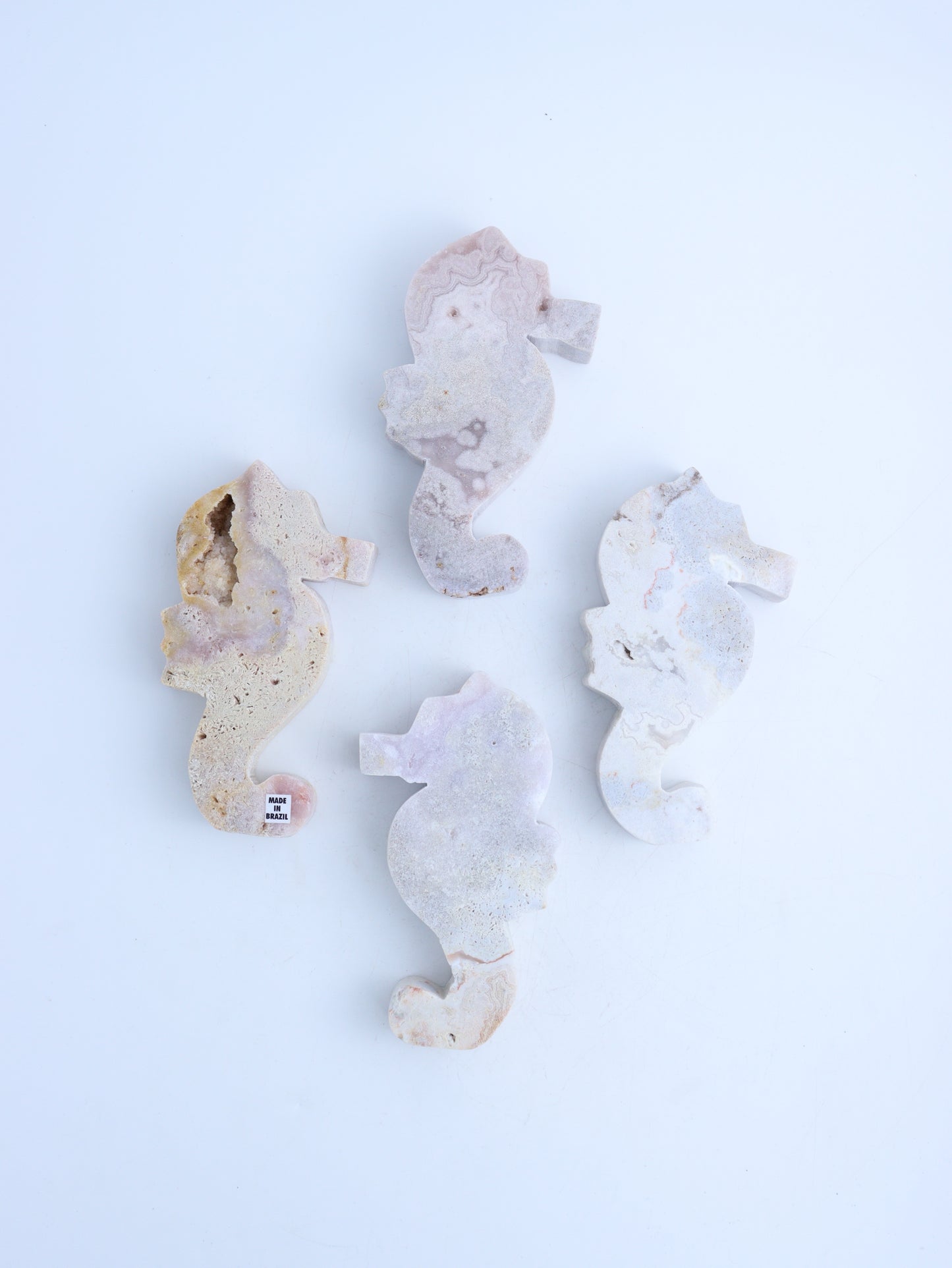 Pink Amethyst Sea Horses - Expert Wholesale and Supplier of Wholesale Crystals & Bulk Gemstones, ["Animal Carvings","Mixed Carvings","Pink Amethyst"]
