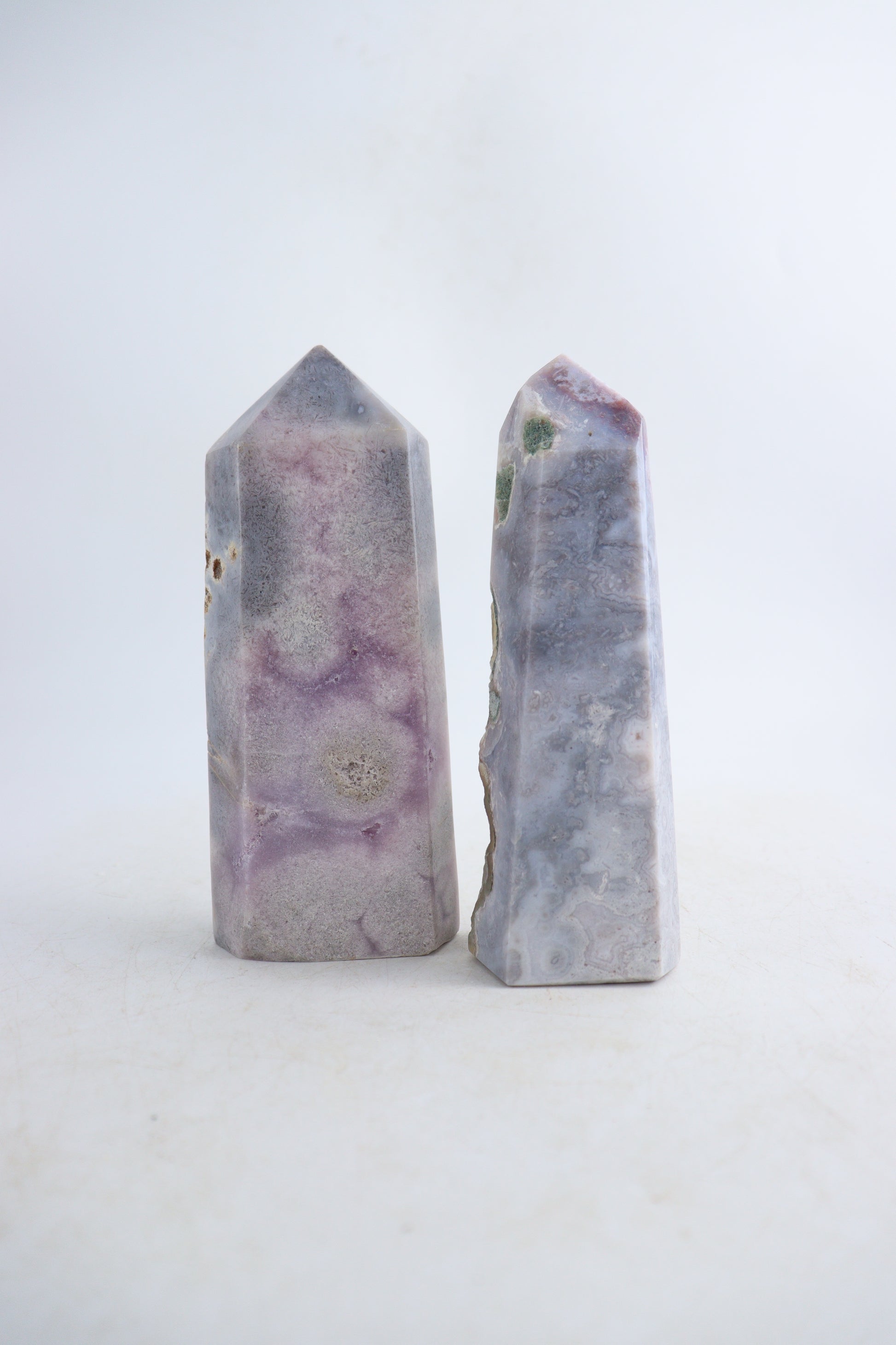 Pink Amethyst Towers Set of 2 - Expert Supplier of Wholesale Crystals & Bulk Gemstones