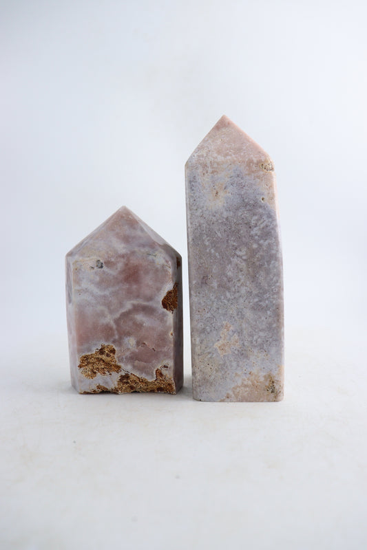 Pink Amethyst Towers Set of 2