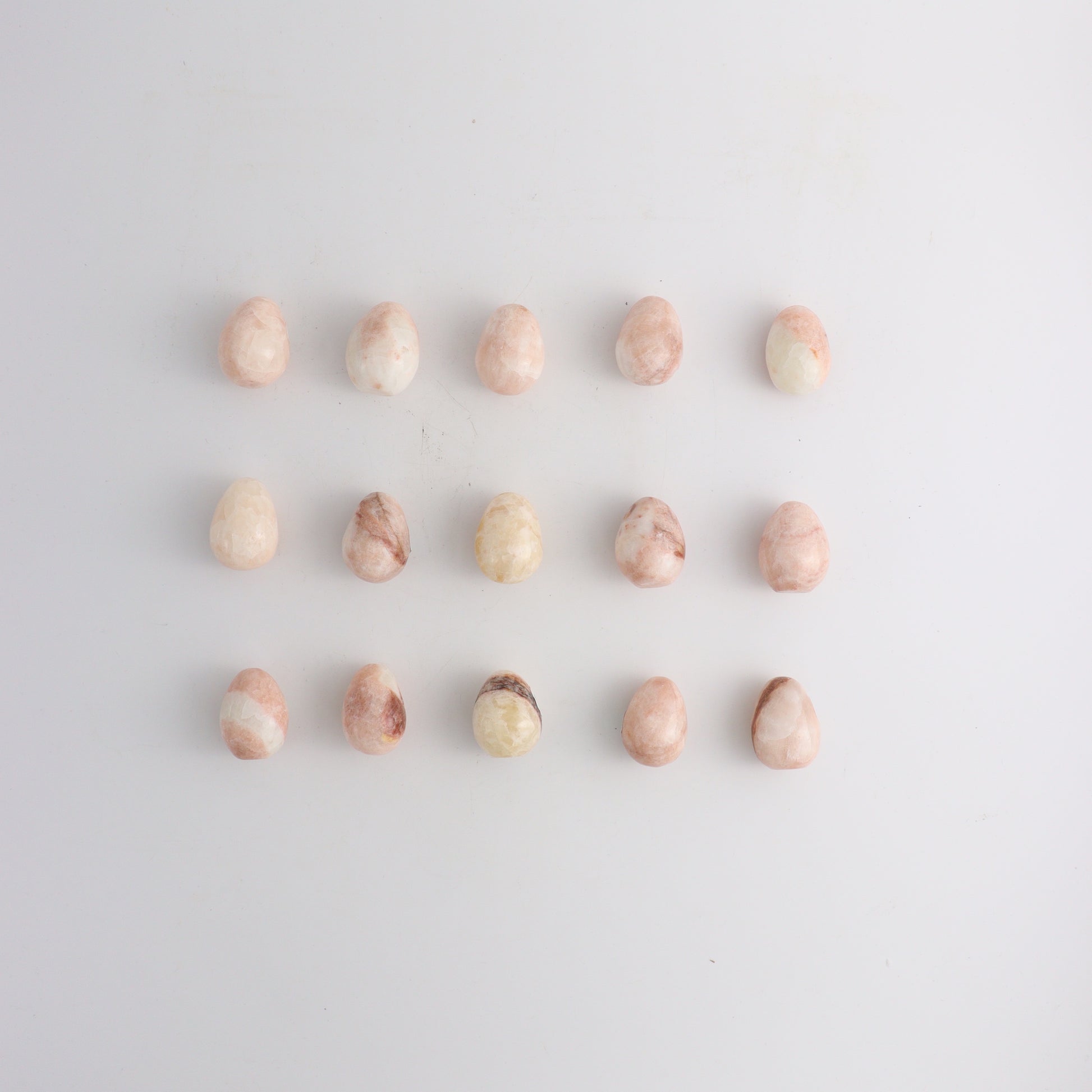 Pink Onyx Mini Eggs Set - Expert Wholesale and Supplier of Wholesale Crystals & Bulk Gemstones, ["Eggs","Mexico","onyx"]