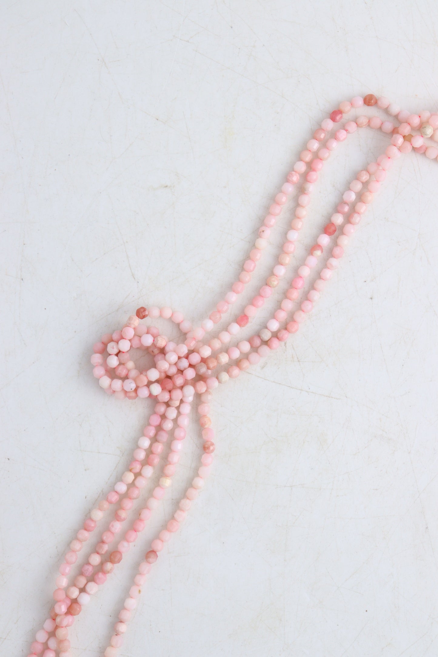 Pink Opal 4.5 mm Faceted Beads