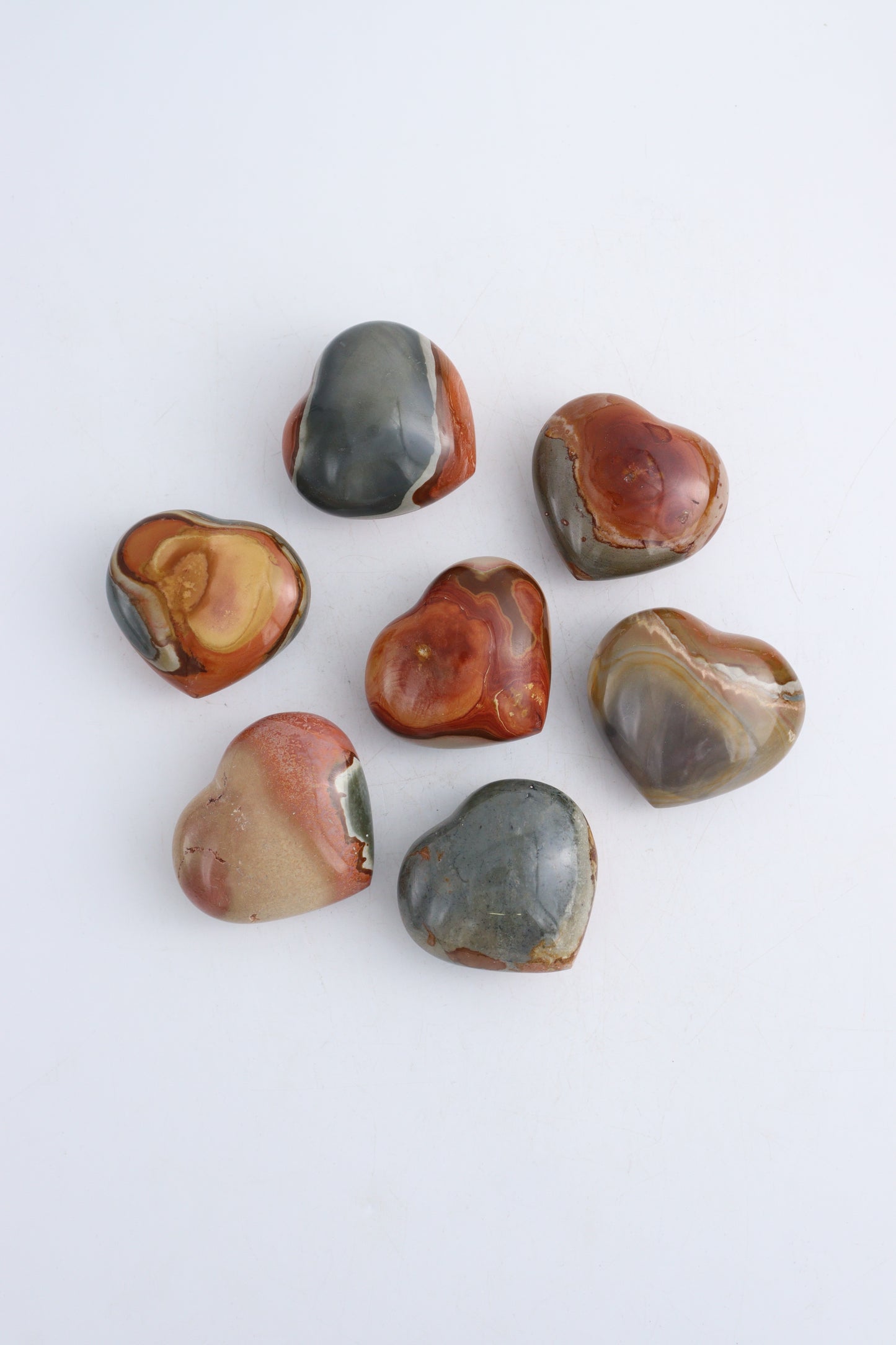 Polychrome Jasper Hearts - Expert Wholesale and Supplier of Wholesale Crystals & Bulk Gemstones, ["Hearts","Polychrome Jasper"]