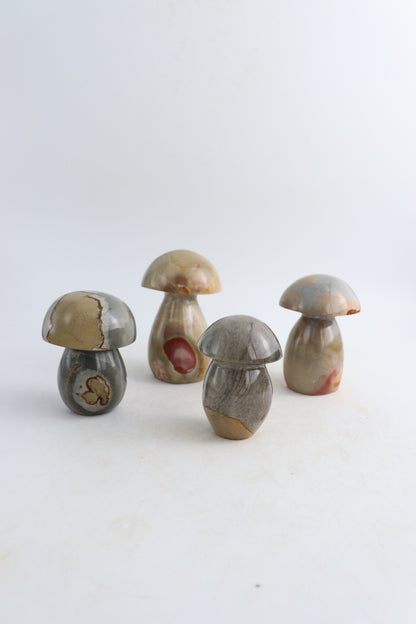 Polychrome Jasper Mushrooms - Expert Supplier of Wholesale Crystals & Bulk Gemstones