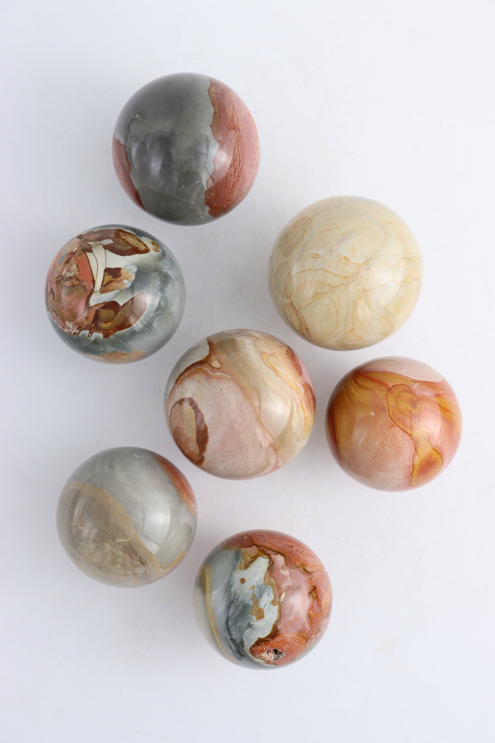 Polychrome Jasper Spheres - Expert Wholesale and Supplier of Wholesale Crystals & Bulk Gemstones, ["Madagascar","Polychrome Jasper","Spheres"]