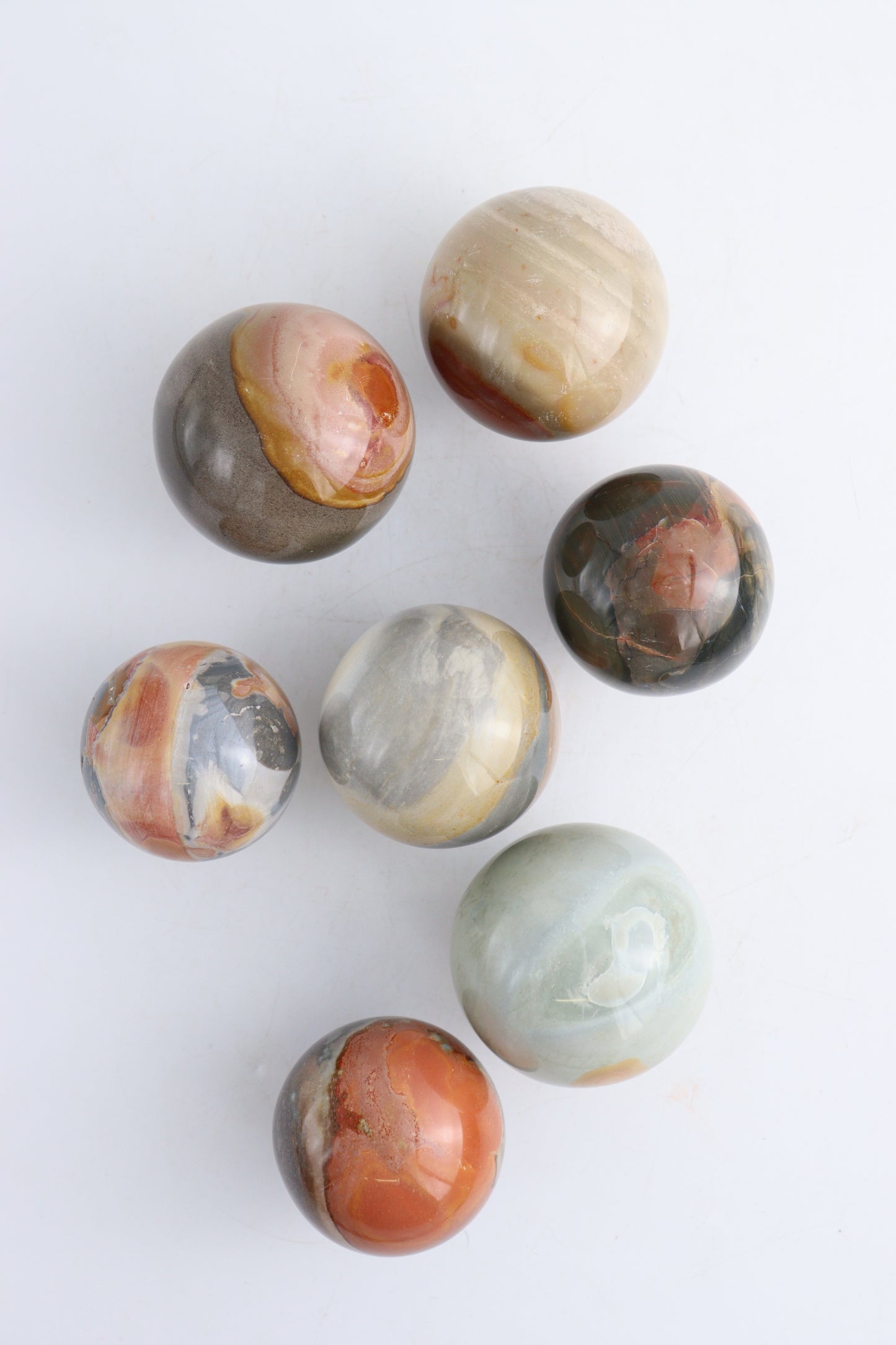 Polychrome Jasper Spheres - Expert Wholesale and Supplier of Wholesale Crystals & Bulk Gemstones, ["Madagascar","Polychrome Jasper","Spheres"]