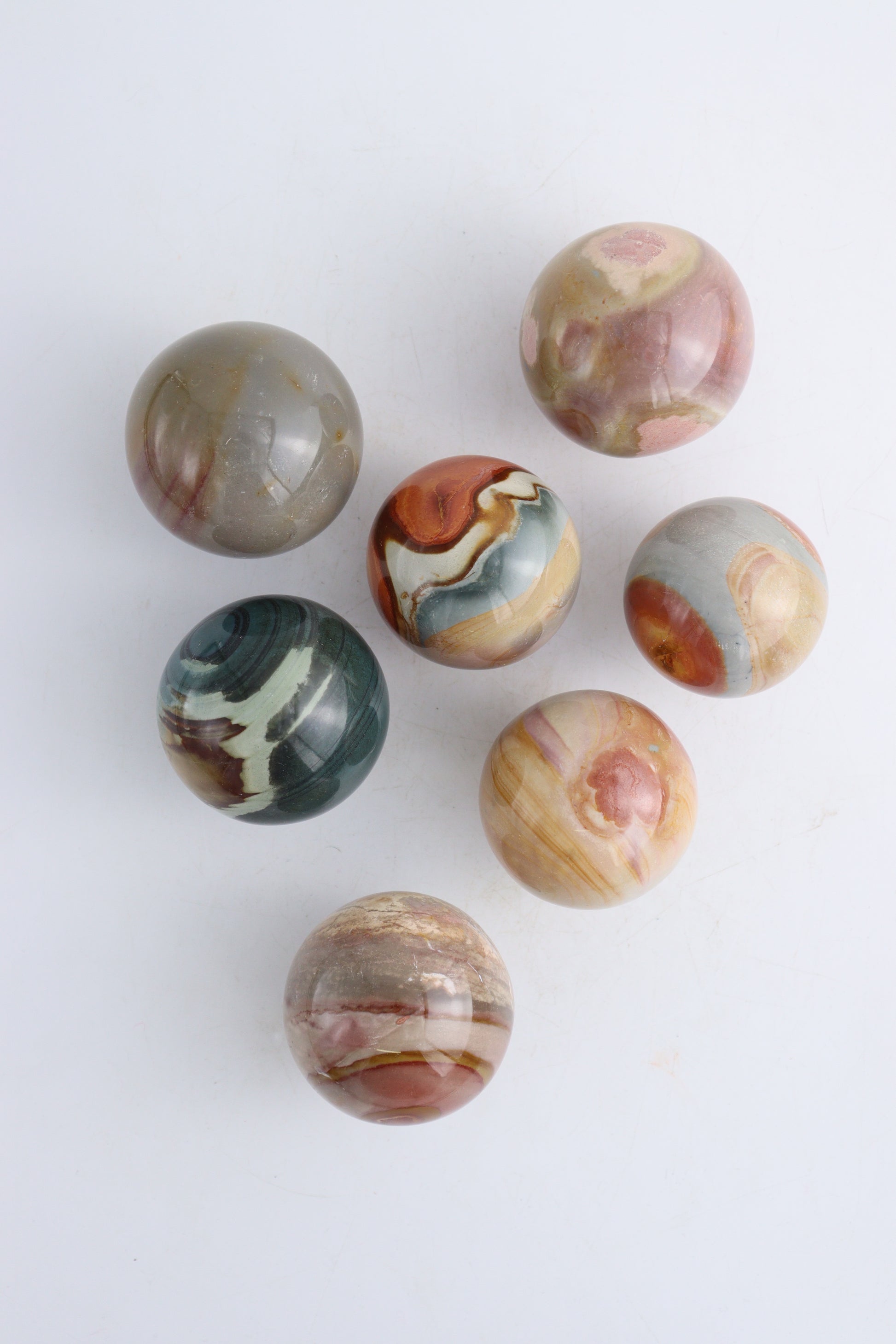 Polychrome Jasper Spheres - Expert Wholesale and Supplier of Wholesale Crystals & Bulk Gemstones, ["Madagascar","Polychrome Jasper","Spheres"]