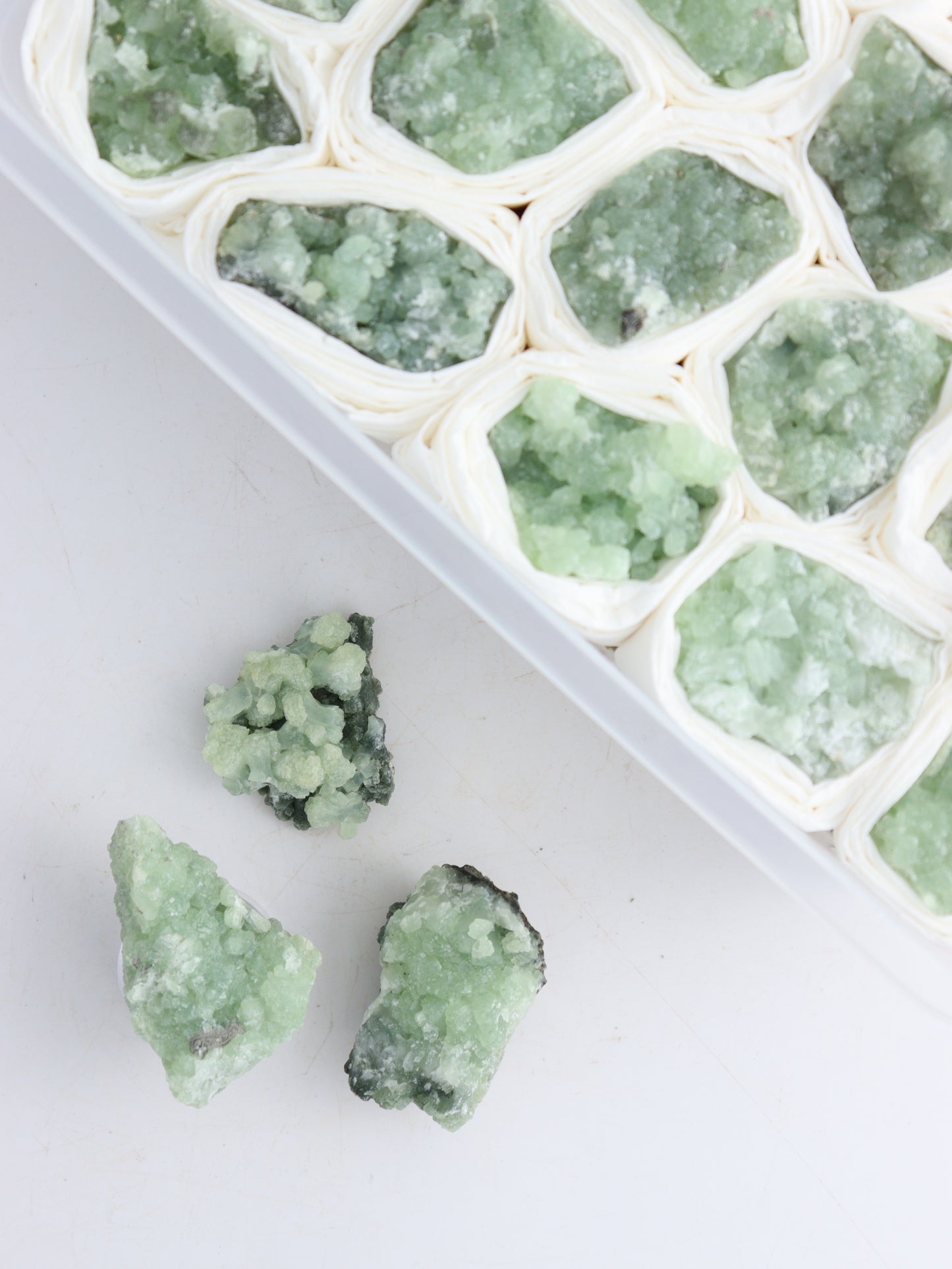 Prehnite Flat - Expert Wholesale and Supplier of Wholesale Crystals & Bulk Gemstones, ["Clusters","Flats","Prehnite"]