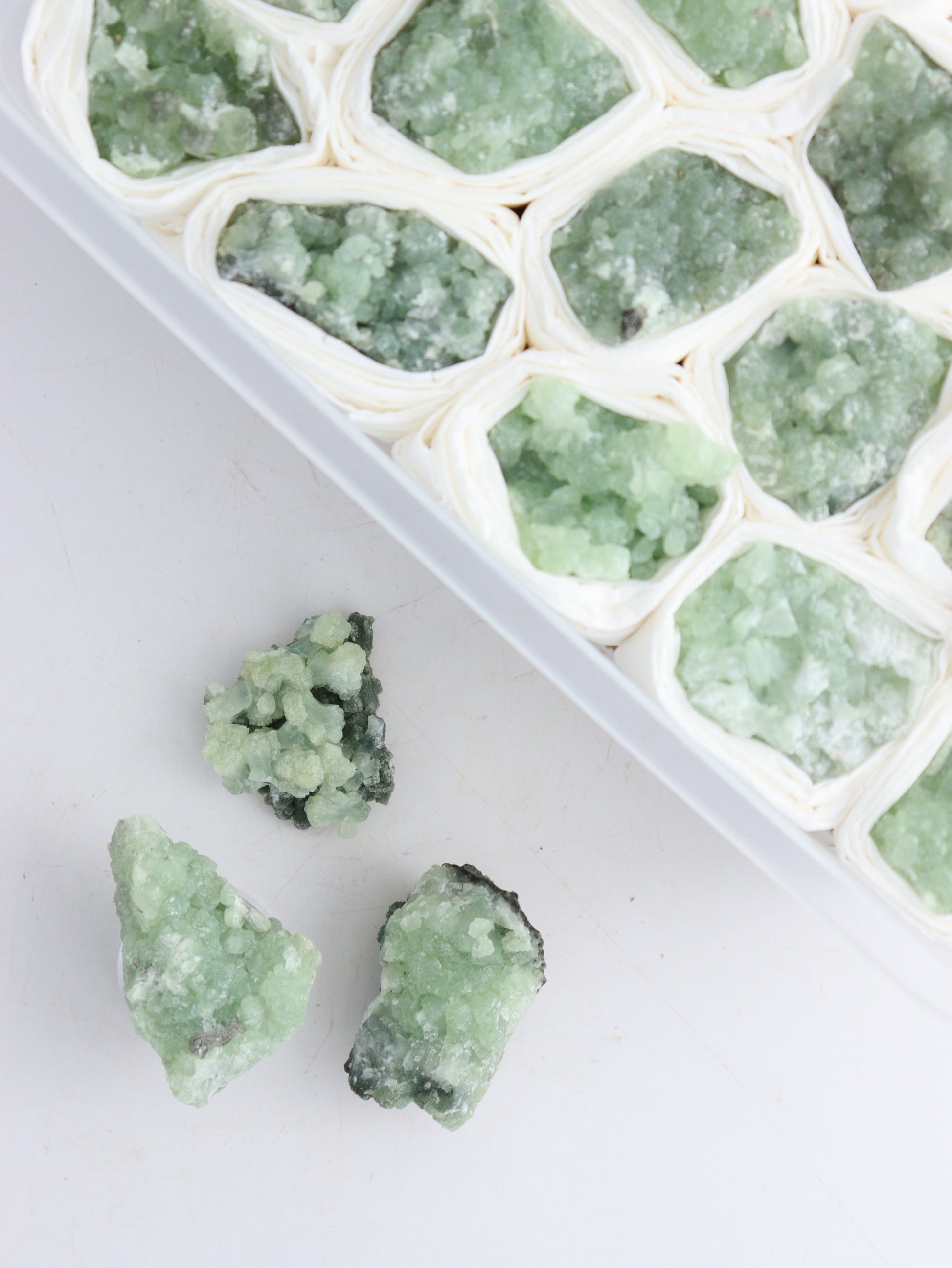 Prehnite Flat - Expert Wholesale and Supplier of Wholesale Crystals & Bulk Gemstones, ["Clusters","Flats","Prehnite"]