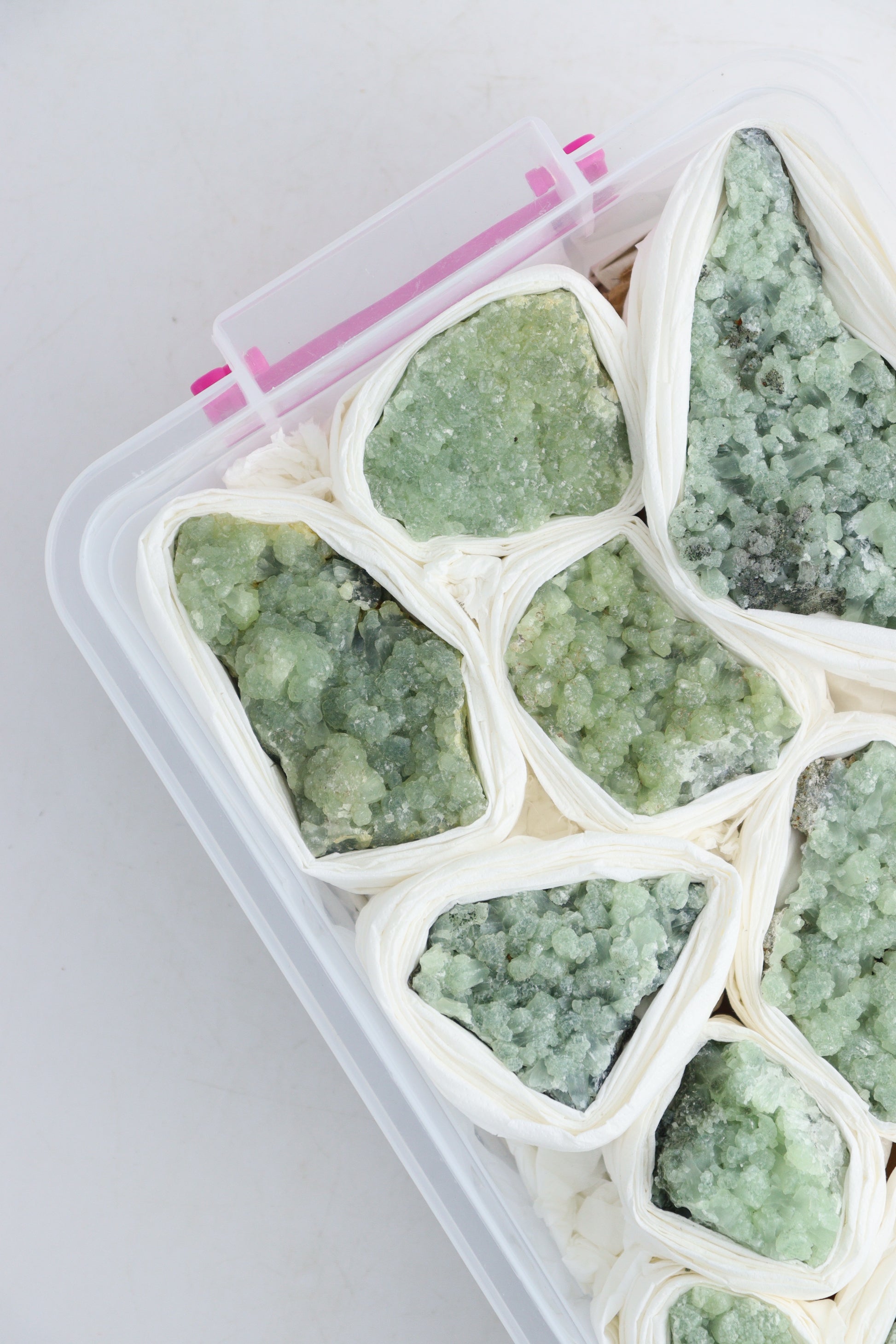 Prehnite Flat - Expert Wholesale and Supplier of Wholesale Crystals & Bulk Gemstones, ["Clusters","Flats","Morocco","Prehnite","Rough"]