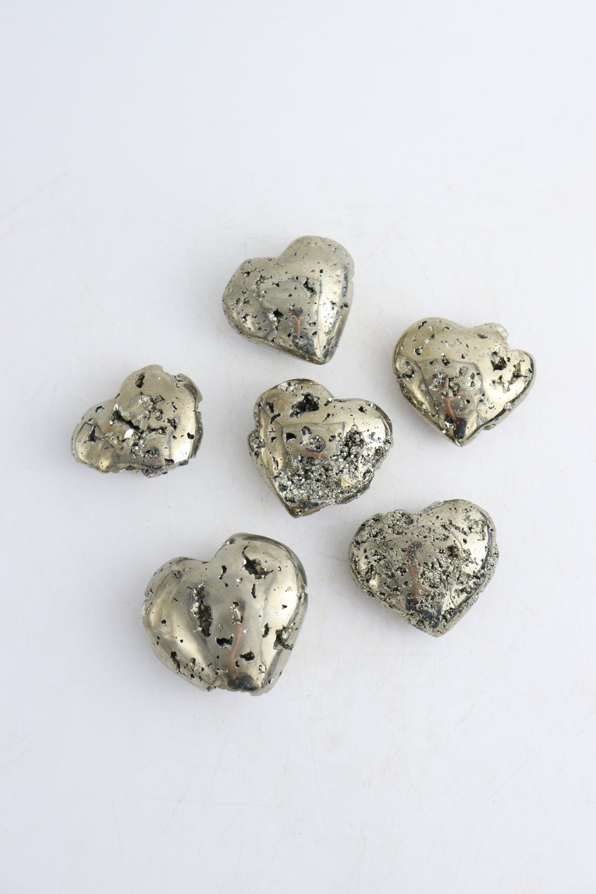 Pyrite Hearts - Expert Supplier of Wholesale Crystals & Bulk Gemstones