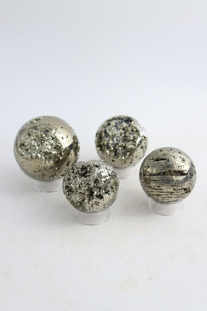 Pyrite Spheres - Expert Supplier of Wholesale Crystals & Bulk Gemstones
