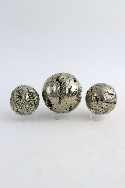 Pyrite Spheres - Expert Supplier of Wholesale Crystals & Bulk Gemstones