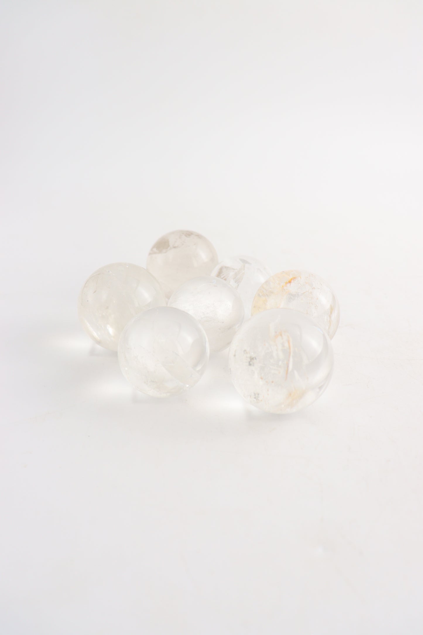 Quartz Spheres (7 Pieces) - Expert Wholesale and Supplier of Wholesale Crystals & Bulk Gemstones, ["Quartz","Spheres"]