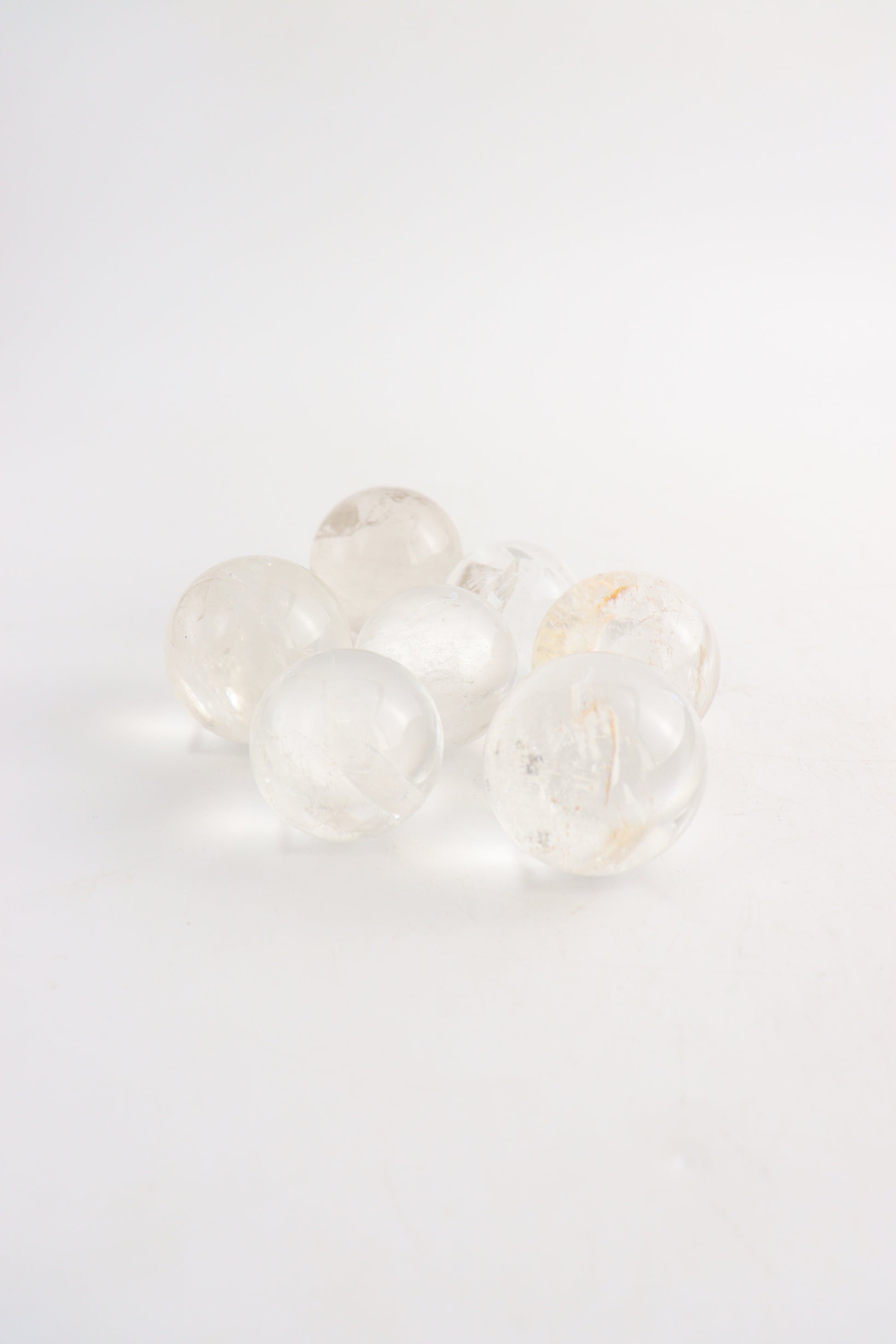Quartz Spheres (7 Pieces) - Expert Wholesale and Supplier of Wholesale Crystals & Bulk Gemstones, ["Quartz","Spheres"]