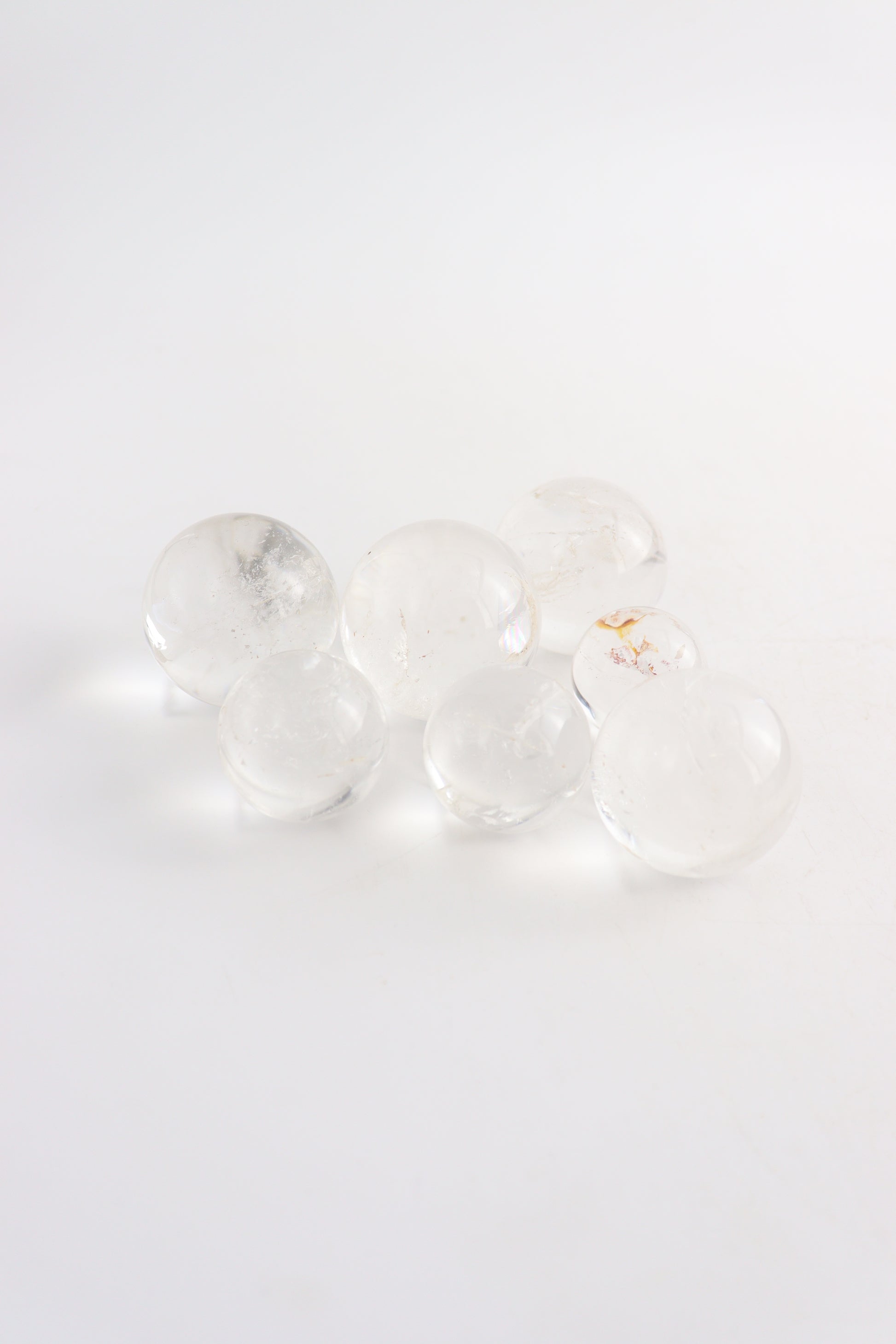 Quartz Spheres (7 Pieces) - Expert Wholesale and Supplier of Wholesale Crystals & Bulk Gemstones, ["Quartz","Spheres"]