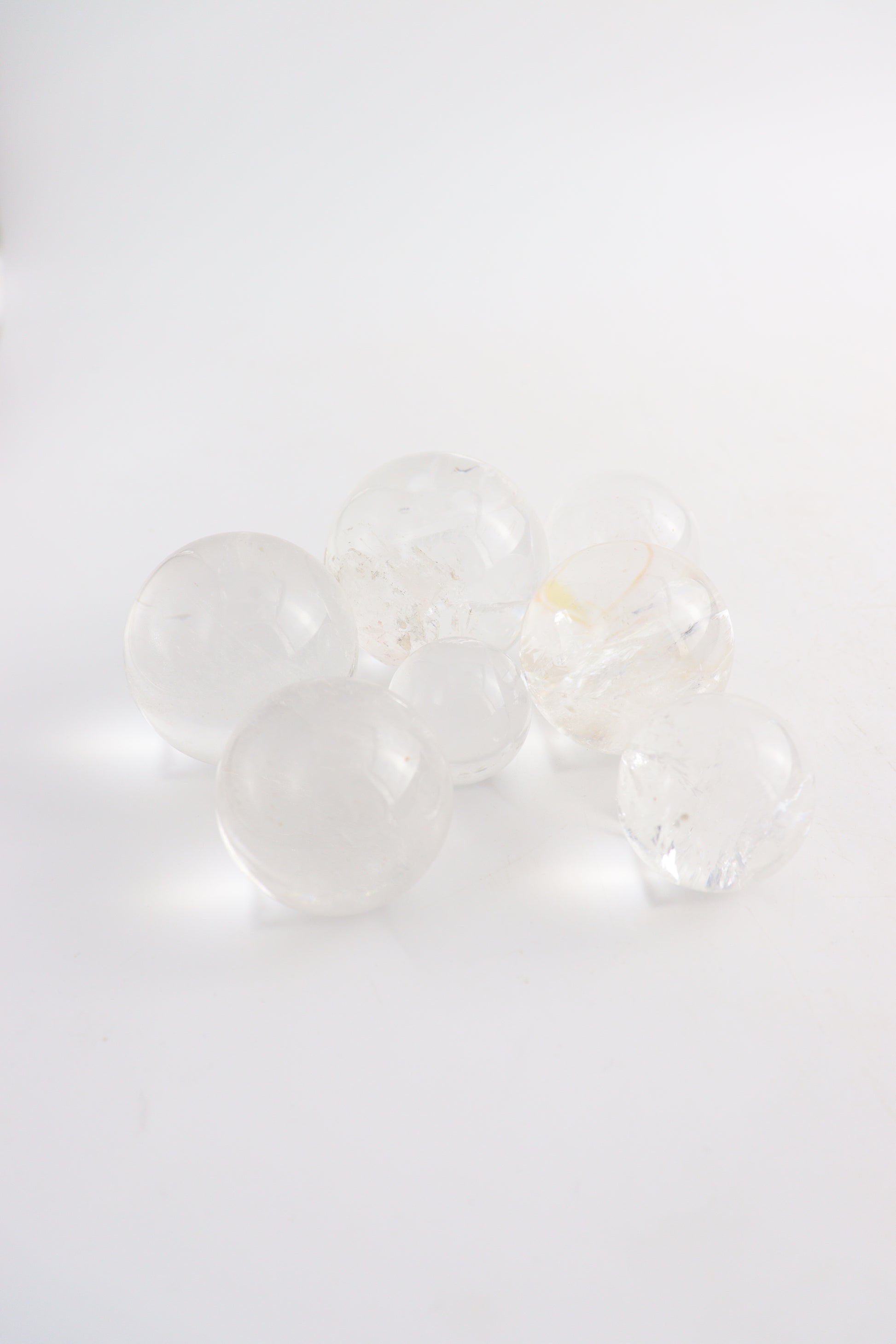 Quartz Spheres (7 Pieces) - Expert Wholesale and Supplier of Wholesale Crystals & Bulk Gemstones, ["Quartz","Spheres"]