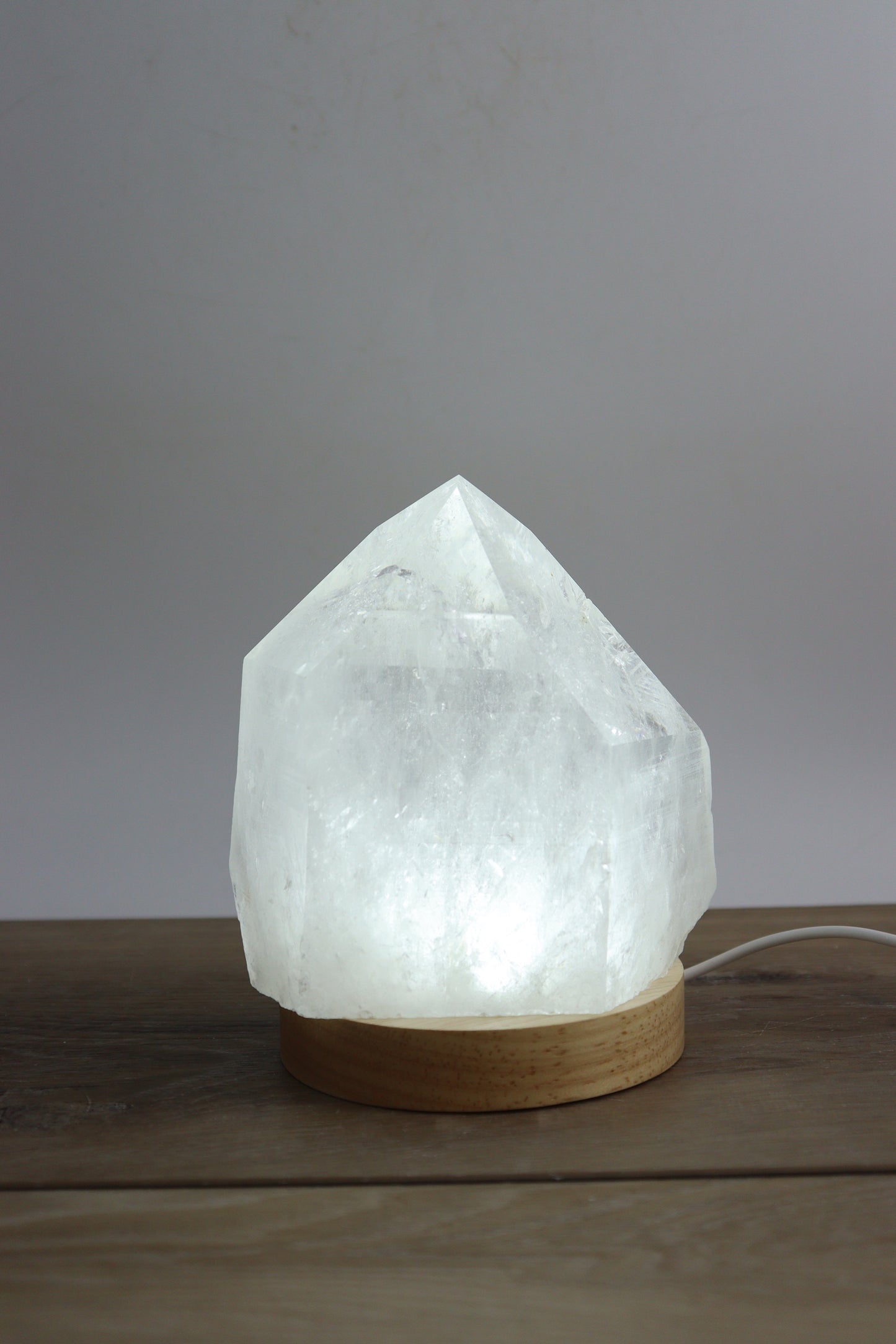 Quartz Tower With LED Lamp