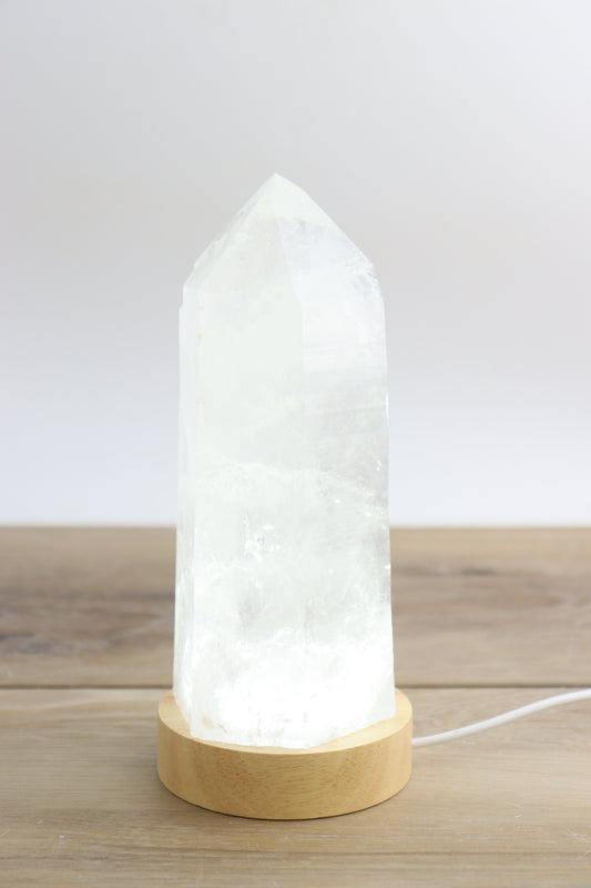 Quartz Tower With LED Lamp