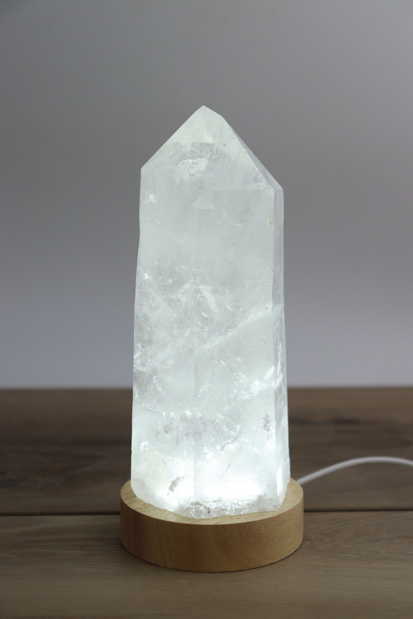 Quartz Tower With LED Lamp