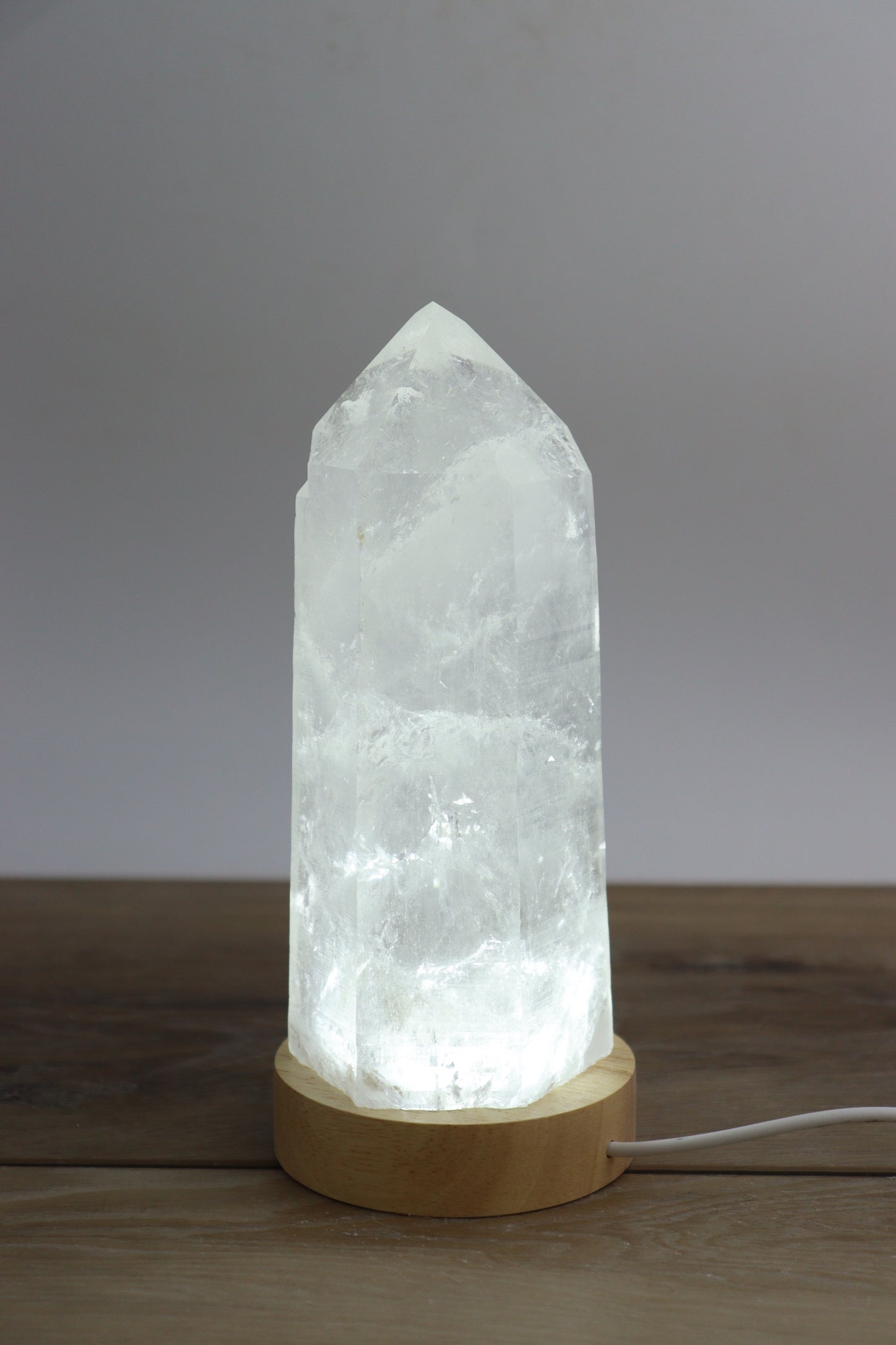 Quartz Tower With LED Lamp