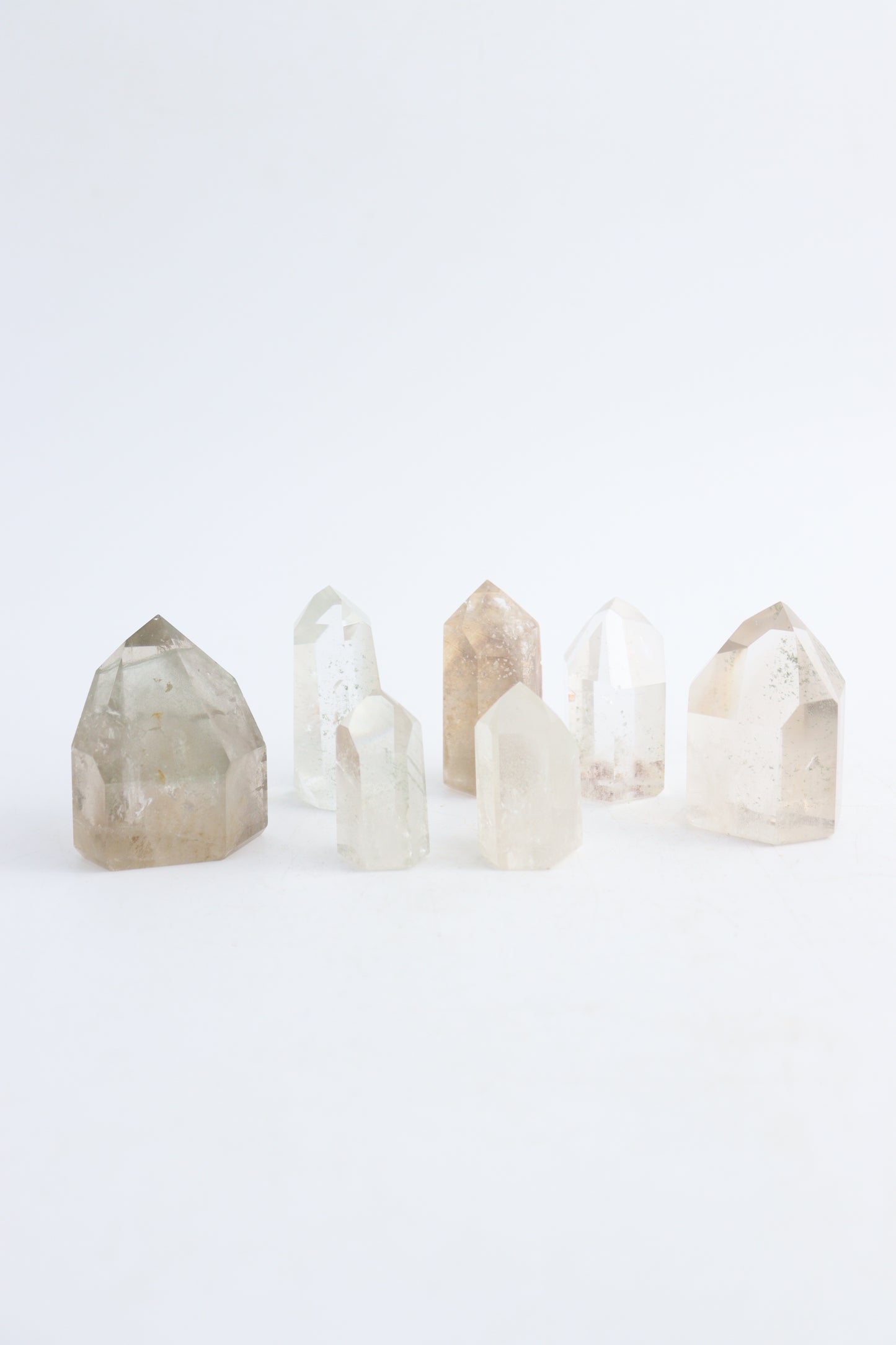 Quartz Towers (7 Pieces) - Expert Wholesale and Supplier of Wholesale Crystals & Bulk Gemstones, ["Quartz","Towers"]