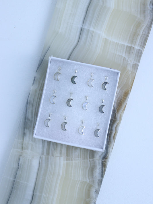 Rainbow Moonstone Pendants